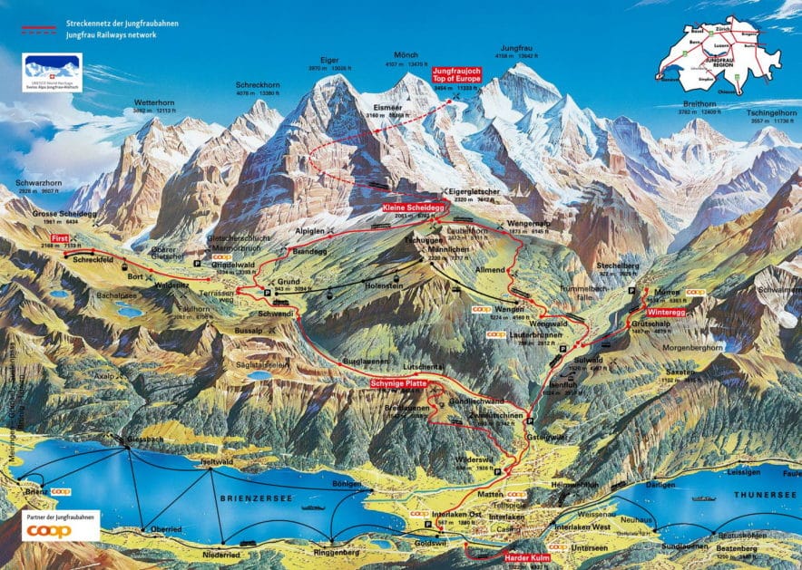 Jungfraujoch Plan Acces Train 884x629 
