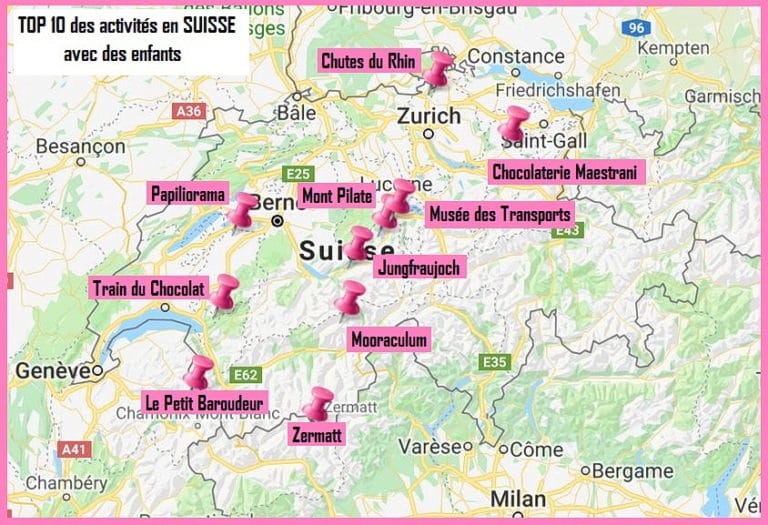 Séjour en Suisse avec enfants, nos plus belles visites (TOP 10) Globe trekkeuse